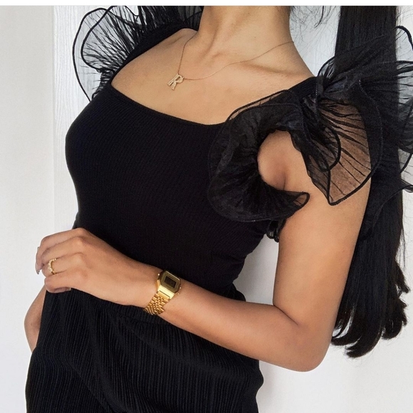 Zara Ruffled Organza top - Picture 6 of 7